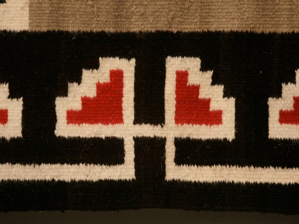 Mid-20th Century Navajo Ganado Pattern Rug from Klagetoh, Az., circa 1940