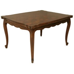 c.1930 French Oak Louis XV Draw-leaf Dining Table