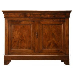 c.1850 French Figured Walnut Louis Philippe Sideboard