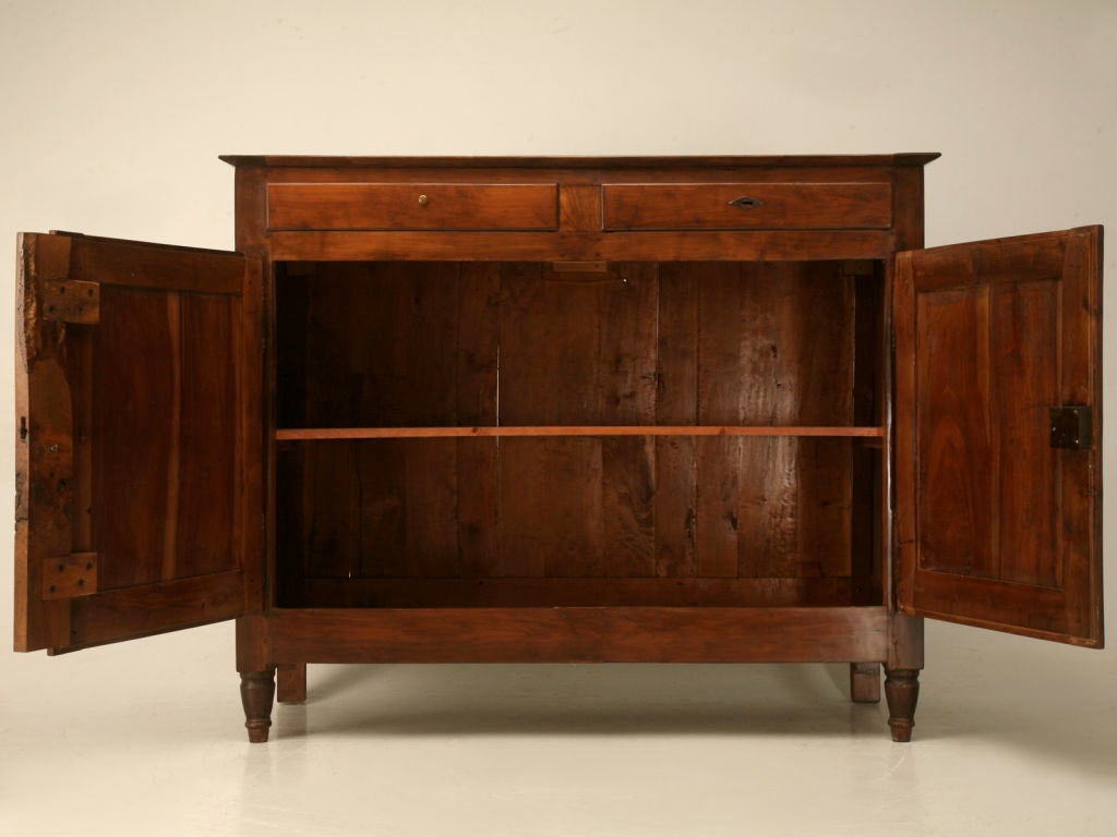 c.1820 French Directoire Cherry and Elm Buffet 7