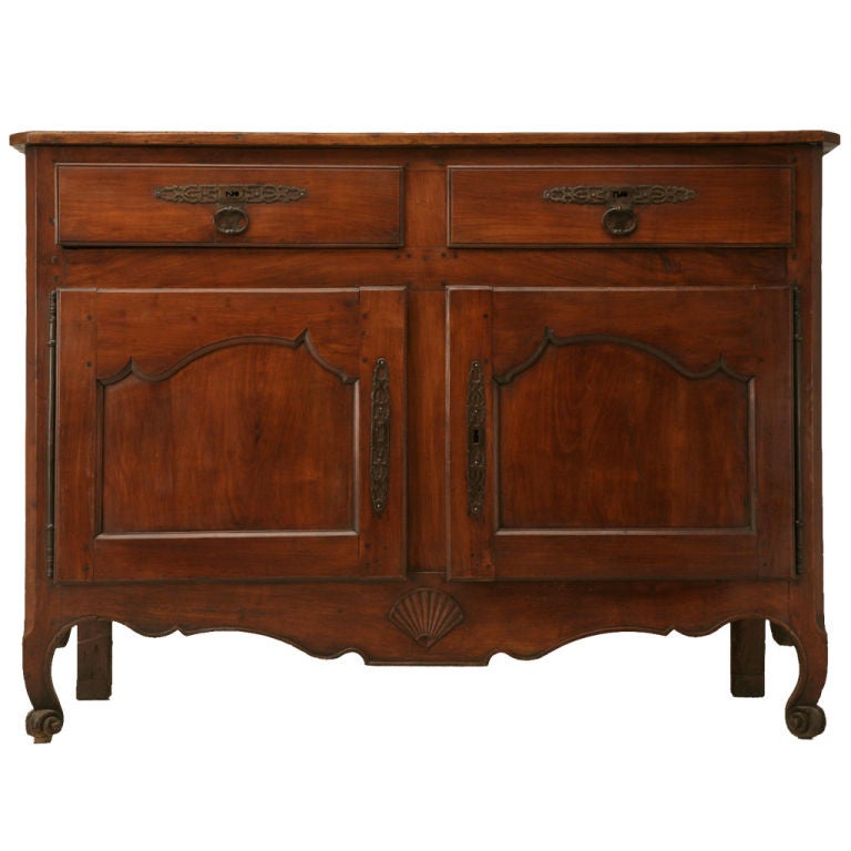 Exquisite 18th Century, French Louis XV Cherry 2 over 2 Buffet