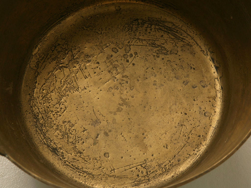 Brass c.1860 Antique English Handmade Cauldron-Small