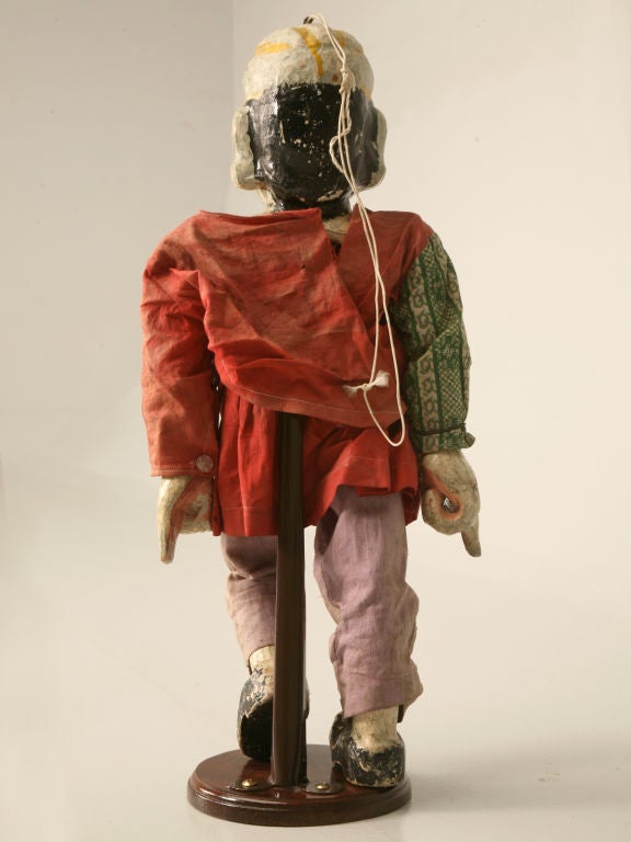c.1910 Antique English Wooden Merchant Doll 3