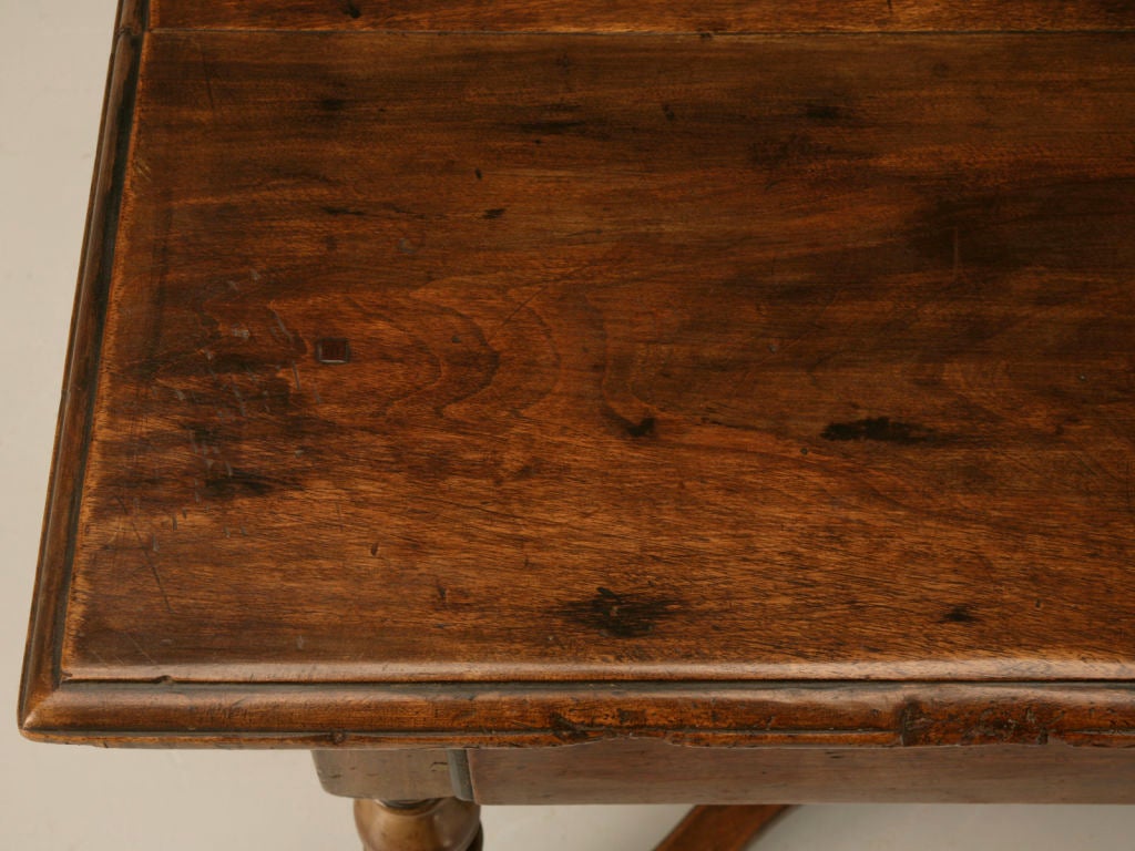 c.1780 Antique French Walnut Writing Table w/Drawer 1