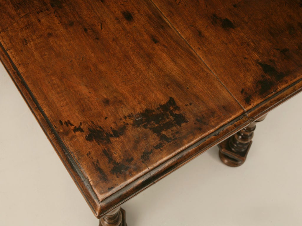 c.1780 Antique French Walnut Writing Table w/Drawer 2