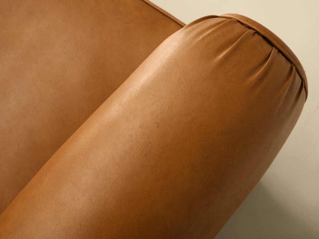 PVC c.1950 Pair of Vintage French Moustache Back Club Chairs
