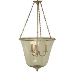 c.1950 Vintage French 3 Light Chandelier