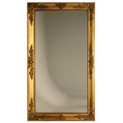 c.1850 Antique French Gilded Mirror w/Original Sugared Glass c.1850 Antique French Gilded Mirror w/Original Sugared Glass