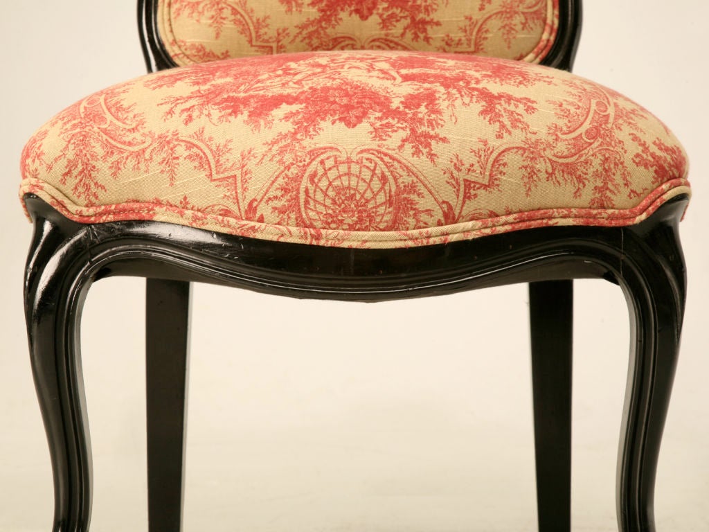 Restored Pair of Antique French Napoleon III Hall Chairs 4