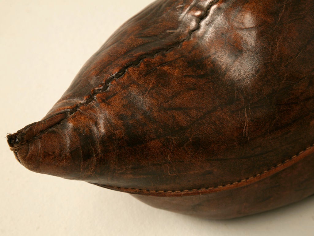 Vintage English Leather Duck Doorstop 4