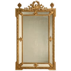 c.1860 Gilt French Ornate Mirror