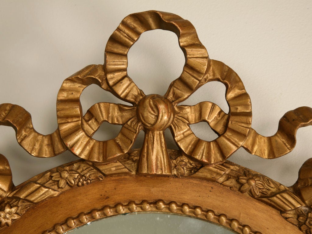 c.1860 Pair of Antique French Carved & Gilded Mirrors/Frames In Good Condition In Chicago, IL