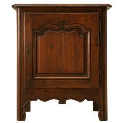 Circa 1820 Antique French Oak Louis XV Nightstand/Cupboard