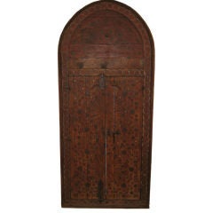 18th Century Moroccan Painted Window