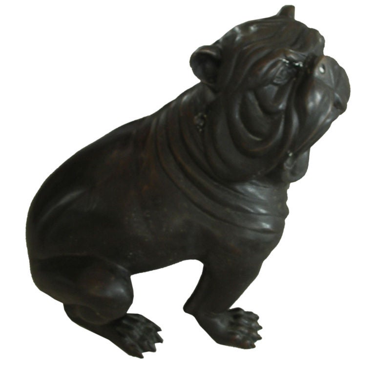 Gigantic Bronze Bull Dog