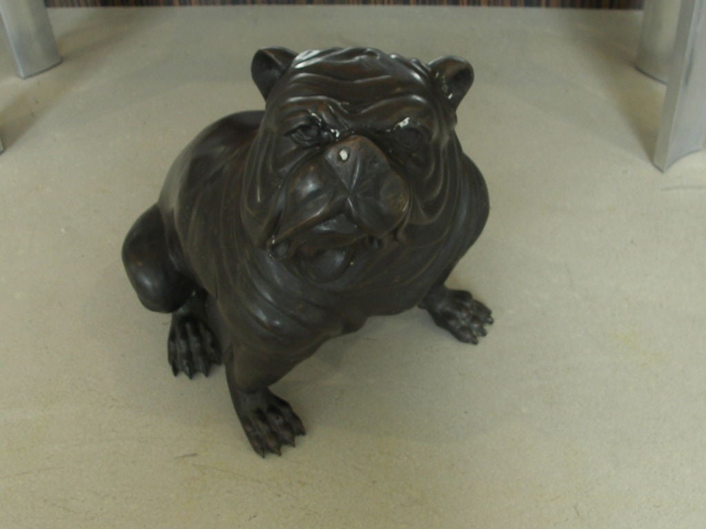 Gigantic Bronze Bull Dog 1