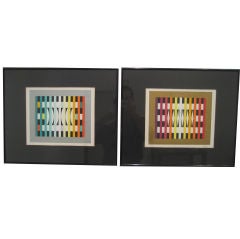Pair of Lithographs  by  Agam