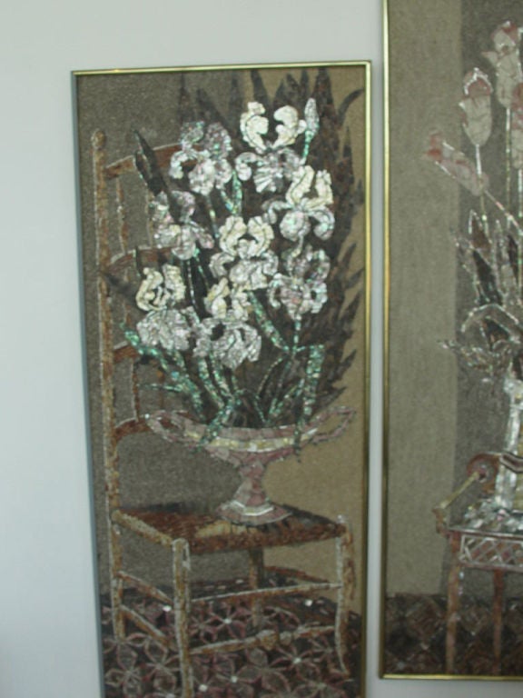 Rare Shell Panels by Carl Malouf