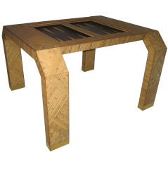 Italian Bamboo Backgammon Table