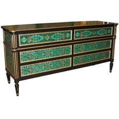 Italian Faux Malachite Chest