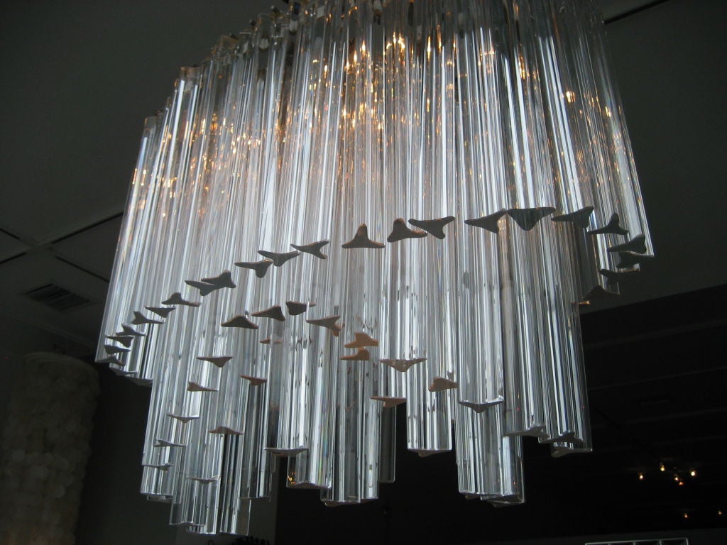 Murano  Camer Glass Chandelier