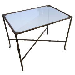 Tiny Faux Bamboo Table