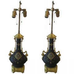 Pair of Victorian Aesthetic Movement Lamps