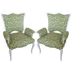 Pair of Hollywood Regency Armchairs