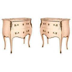 A Pair of French Louis XV Style Side Tables