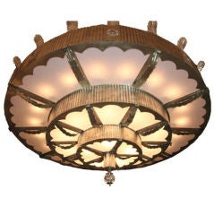 A Large American Art Deco Ceiling Fixtures