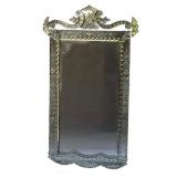 A Rectangular French Venetian Mirror