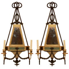 A Pair of English Regency Style Sconces