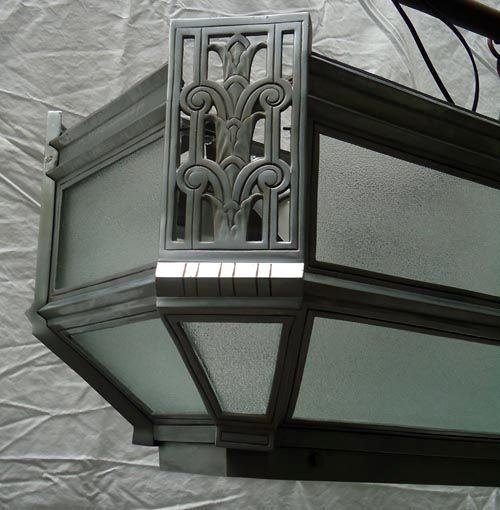 An American Art Deco Flush Mounted Ceiling Light In Excellent Condition In New York, NY