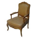 A Swedish Gustavian Open Armchair