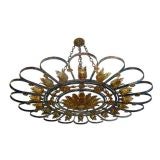 An American 18 Light Iron Chandelier