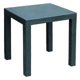 A Square American Lacquered Side Table