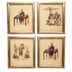 A Set of Four English Chromo Lithograph Prints A Set of Four English Chromo Lithograph Prints