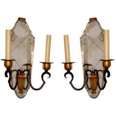 Vintage French Art Deco Sconces