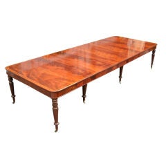 Antique English mahogany dining table