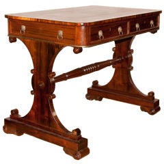 An English Late Regency Period Rosewood Side Table