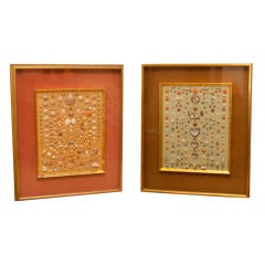 2 Framed Shadow Boxes with Natural Sea Shells