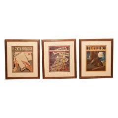 Vintage A Set of Nine Framed Fortune Magazine Covers