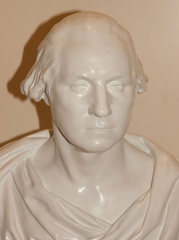 Plaster Bust of George Washington After Houdon In Excellent Condition In New York, NY