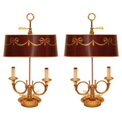A Pair of French Empire Style Table Lamps