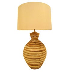 Vintage Lava Glazed  Ceramic Lamp