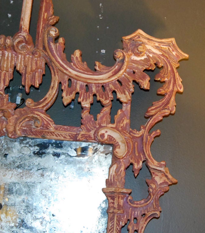1940's Chinese Chippendale Style Italian Mirror 3