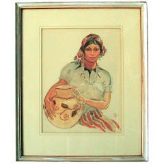 Used WATER COLOR PORTRAIT BY ADDISON BURBANK