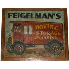 Vintage American Folk Art Trade Sign