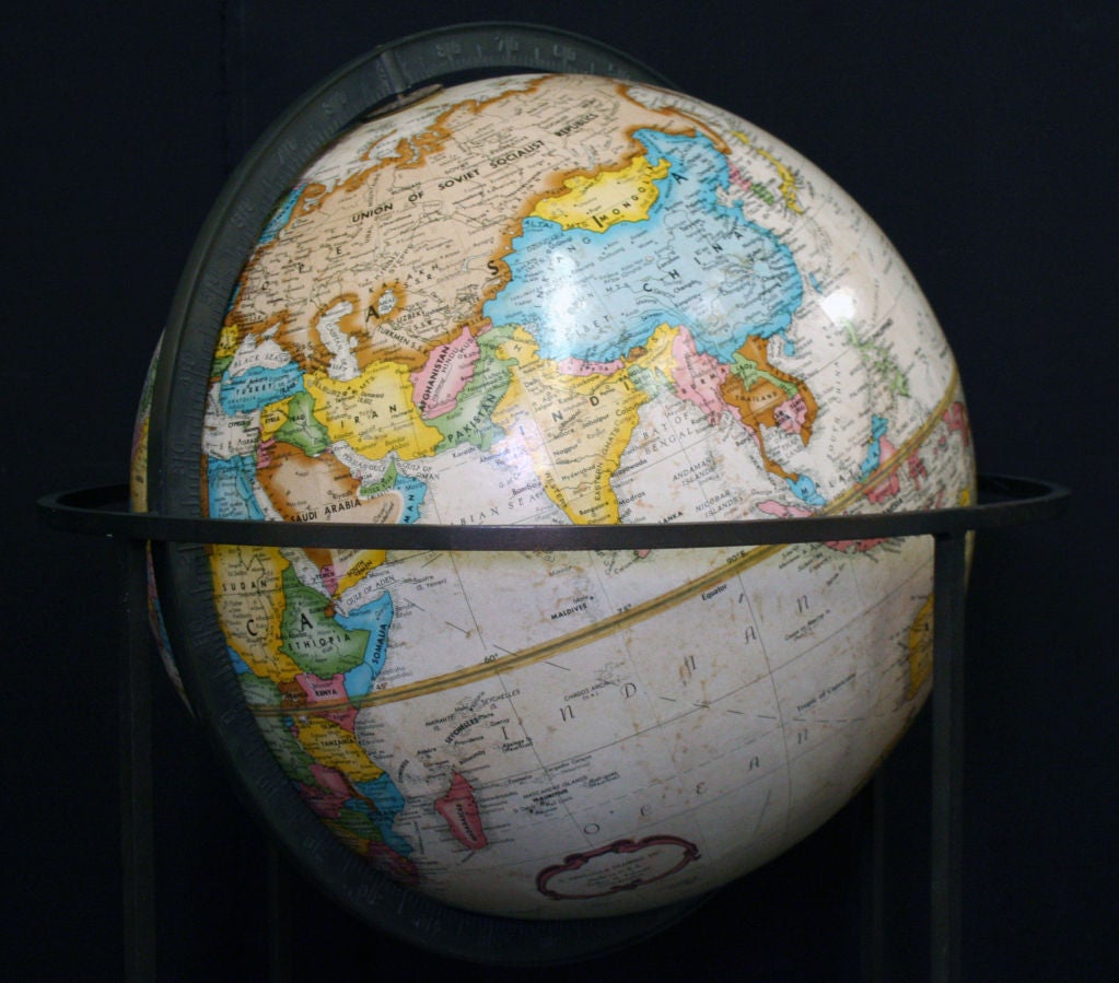 A Floor Standing Globe by Paul Mccobb 1