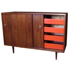 Walnut Buffet by Milo Baughman for Glenn of California